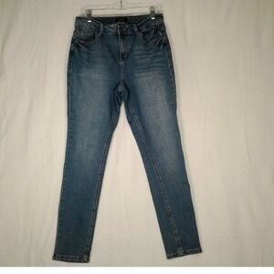 Earl Jean Women's Blue Denim Stretch Skinny‎ Jeans Size 10